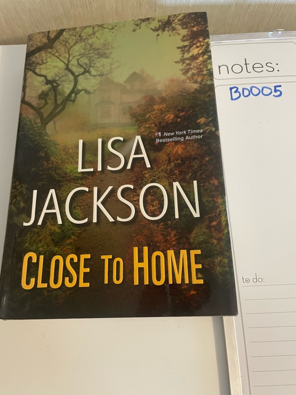 Lisa Jackson Hardcover Book - Black with Autumn Cover Art